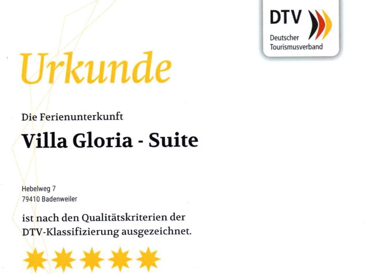 Villa Gloria - Fewo Suite Badenweiler Exterior photo